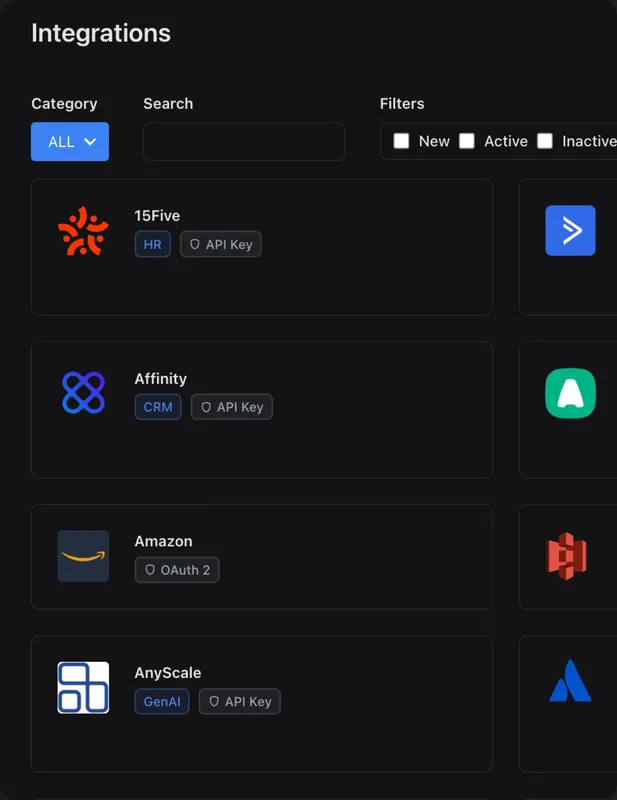 Step 1: Activate integrations